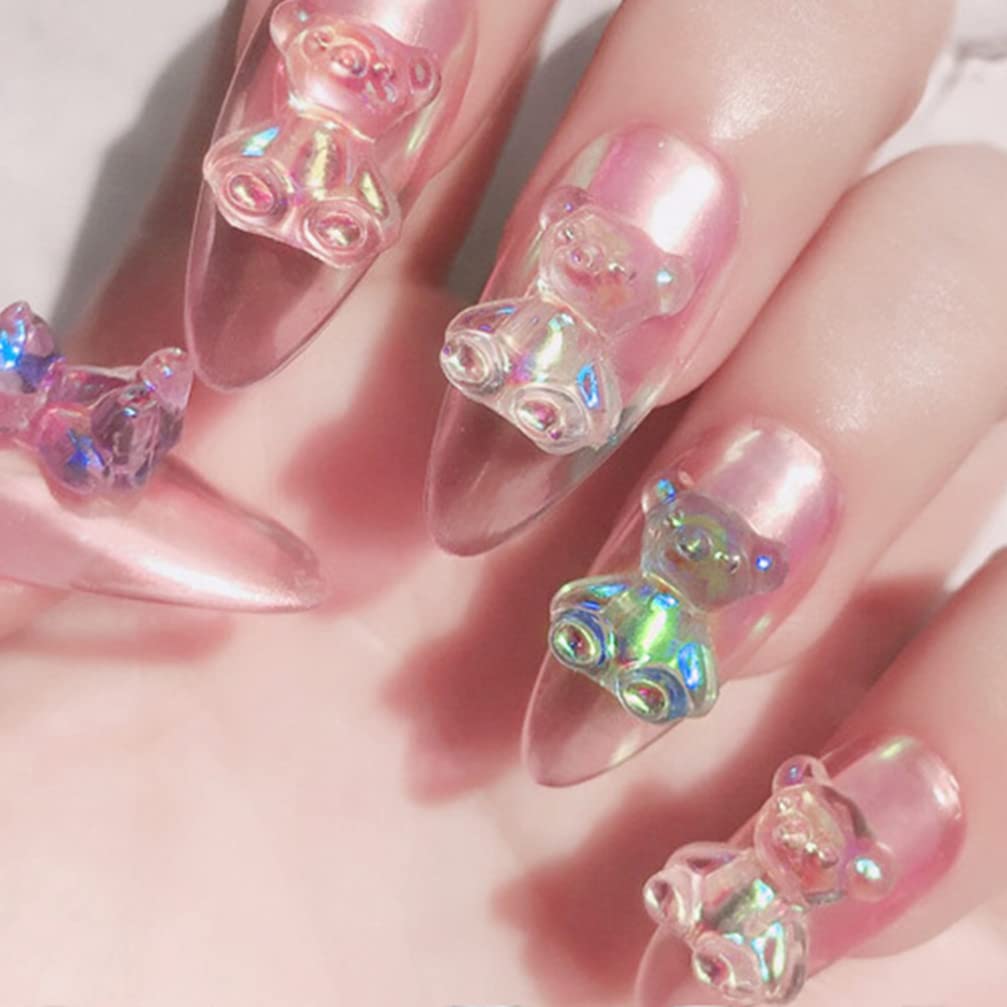 3dネイルパーツ ネイル くま ピンク デコパーツ キラキラ 【公式通販】